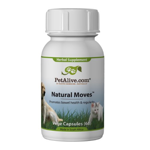 PetAlive Natural Moves for Pet Regular Healthy Bowels (60 Caps)