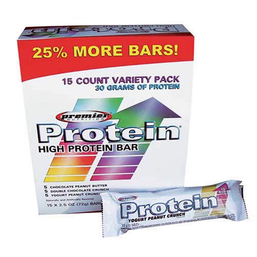 Premier Protein Bar Variety Pack - 15/2.5 Oz. bars