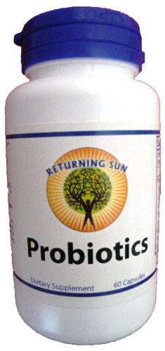 Probiotic - Returning Sun's Shelf Stable Probiotic Supplement - Friendly Bacteria, 10 Billion cfu per Serving, Encourages Intestinal Microflora Balance, GMP Compliant Product