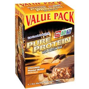 Pure Protein High Protein Bar, Chocolate Peanut Butter, 6 Bars, 1.76 Ounces (Pack of 2)