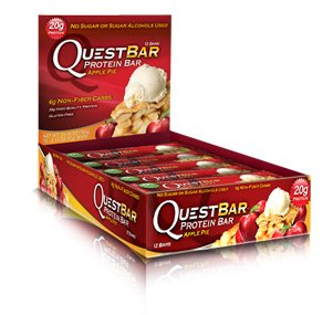 Quest Bar Apple Pie - Low Carb, High Protein Bars that are High Fiber and Gluten Free - Box of 12, 25.44 oz