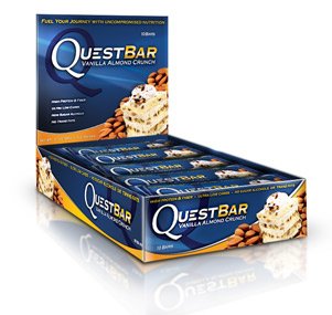 Quest Nutrition Protein Bars, Vanilla Almond Crunch, 12 Count (Pack of 12)