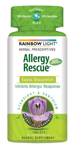 Rainbow Light Allergy Rescue Food-Based Dietary Supplement Tablets, 60-Count Bottles (Pack of 2)