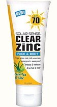 Solar Sense Clear Zinc SPF 70 Lotion for Face & Body, 3-Ounce