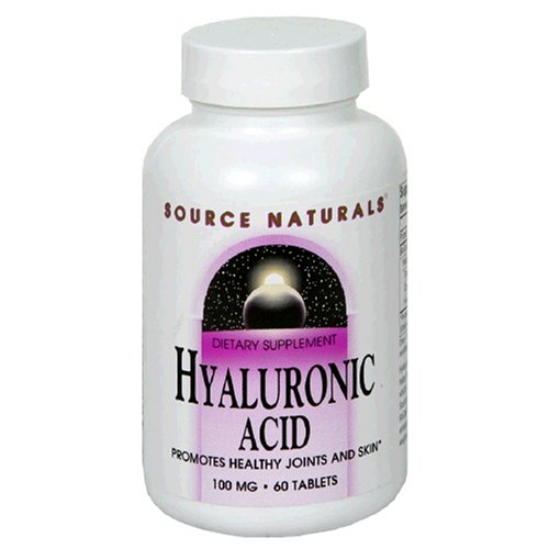 Source Naturals Acide Hyaluronique 100mg 60 Comprimés,