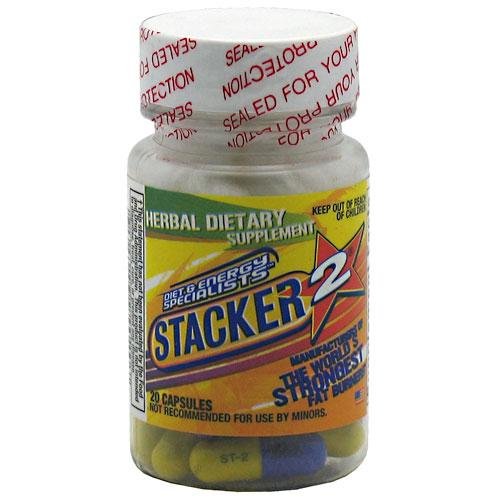 Stacker 2 gélules Fat Burner, sans éphédra, 20 Capsules
