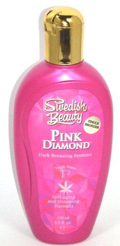 Swedish Beauty Pink Diamond Hot Sizzle Tingle Indoor Tanning Salon Tan Lotion 8.5 oz fl.