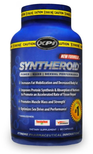SYNTHEROID - Testosterone Booster - Build Muscle - Fat Burner - For Men
