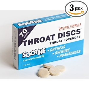 Throat Discs Throat Lozenges, Original Formula, 70 Throat Lozenges (Pack of 3)