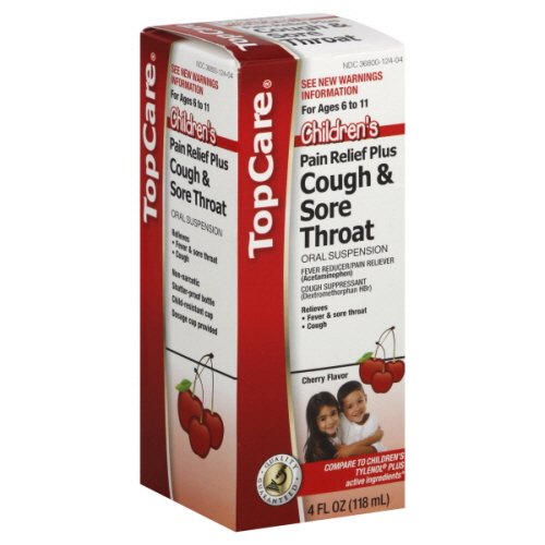 Top Care Children's Cough & sore throat + pain relief