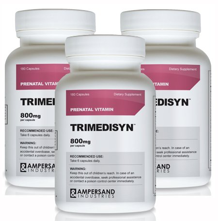 Trimedisyn 3 Bottles - Prenatal Vitamin Mother to Be Nutrition