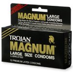 Trojan Magnum grandes préservatifs en latex lubrifié, Taille, 12-Count Boîtes (Pack de 3)