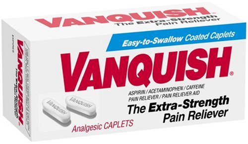 Vanquish Pain Reliever, 100 Caplets per Box, (Pack of 2)