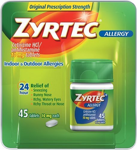 Zyrtec Allergy Tablets 45 ct (10 mg)
