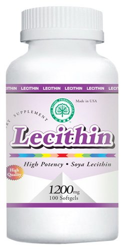 1 Bouteille de soja lécithine, 1200mg, 100 gélules de tous les produits pharmaceutiques Nature, Inc