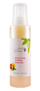 100% pur Wash biologique pour le corps - sang frais d'oranges pressées - oz 17.