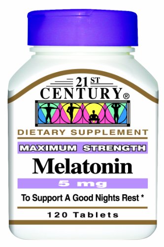 21st Century comprimés de mélatonine à 5 mg, 120-Count