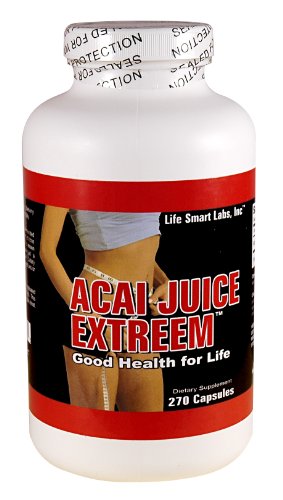 ACAI Juice Extreem -270 CAPSULES, 4 fois plus puissant pour chaque Nutrition MG Berry ACAI naturelles, l'énergie, 1300 mg par portion quotidienne