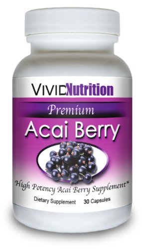 ACAI PREMIUM - Haute Puissance, Pure Acai Berry supplément. Le régime entièrement naturel, perte de poids, Colon Cleanse, Detox, produit Superfood antioxydant.