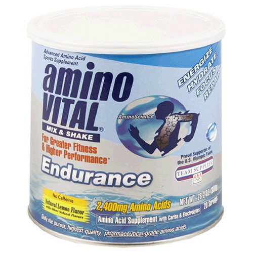 Ajinomoto Amino Vital Endurance avancée Amino Acid Sport supplément, avec les glucides et les électrolytes, de citron naturel, 28,2 Onces