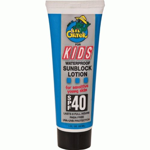 Aloe Gator Gator Lil 1 oz crème solaire - Etanche SPF 40 Solaires Enfants