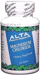 Alta Health, chlorure de magnésium, 100 comprimés