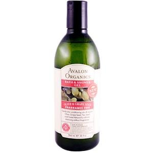 Avalon Olive et salle de bain de pépins de raisin et de gel douche, sans parfum, 12-Ounce Bottle