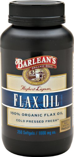 Barlean Bio Huiles Haute Lignan Flax Oil, 250 comte
