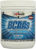 BCAA Glutamine avec Vitacost et la vitamine C - 6530 mg par portion - 7.5 oz
