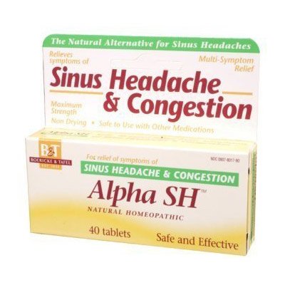 Boericke & Tafel - Alpha Sh Sinus Headache, 40 comprimés sublinguaux