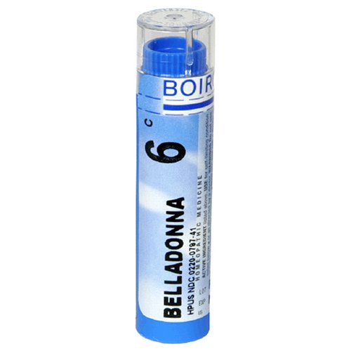 Boiron remède homéopathique Belladonna, Granules 6C, 80-Count Tube (Pack de 5)