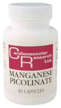 Cardiovascular Research - Manganèse Picolinate, 60 capsules