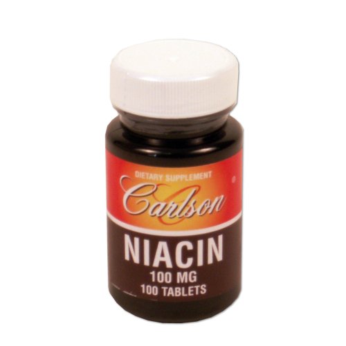 Carlson Labs Niacine, 100 mg, 100 comprimés
