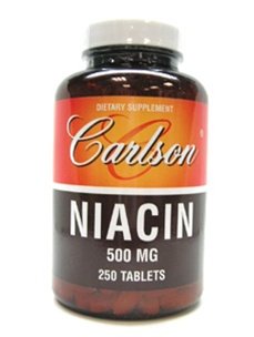 Carlson Labs Niacine, 500 mg, 250 Tablets