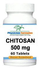 Chitosan 500 mg Supplément, 60 comprimés - Approuvé par le Dr Ray sahélienne, MD - De chitine