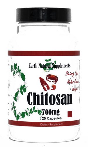 Chitosan Ultra Pure * 120 Capsules 700 mg, - aide à réduire le poids - aide à diminuer l'appétit - Réduit l'absorption des acides biliaires et du cholestérol
