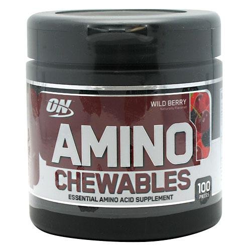 Comprimés à croquer Optimum Nutrition Amino - Wild Berry, 100 pièces