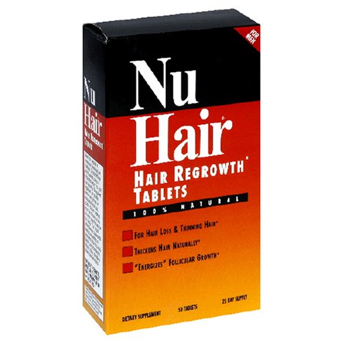 Comprimés NuHair la repousse des cheveux, pour les hommes, 50-Count Box