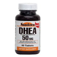 DHEA 50 mg d'énergie Améliorer compléments alimentaires en comprimés, par Sundown - 60 Ea