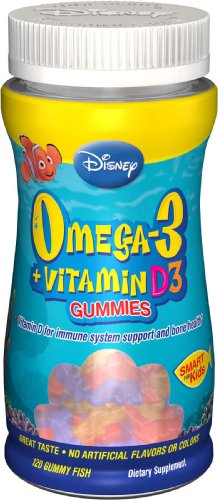 Disney Oméga-3 + vitamine D3 pour enfants Gummies 120 ch