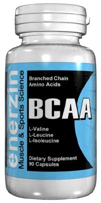 Enerzin BCAA - 90 gélules à chaîne ramifiée acides aminés L-valine L-Leucine Isoleucine