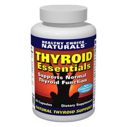 Essentials thyroïde thyroïde Formule All Natural soutien à une thyroïde et Perte de poids - 60 Count