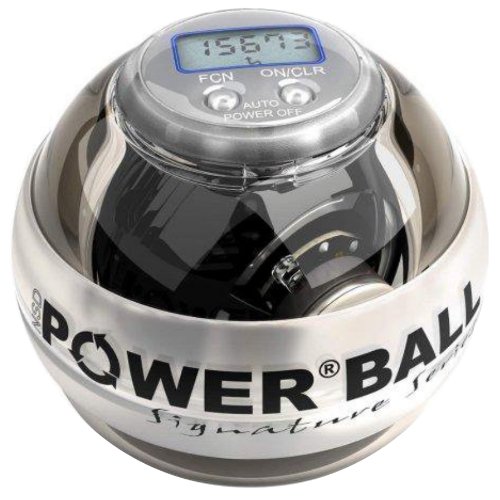 Exercice: Powerball Neon Pro Signature Blanc exercice HAND BALL Exerciseur