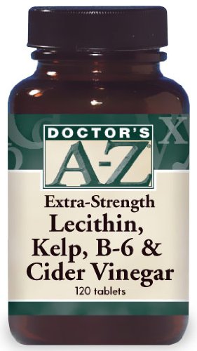 Extra-fort lécithine, varech, B-6 et le vinaigre de cidre (400 mg/35 mg/120 mg - 120 comprimés)
