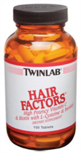 Facteurs de coiffure Twinlab, 100 comprimés (lot de 2)