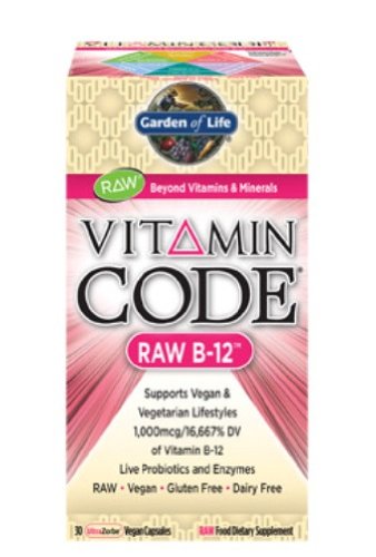 Garden of Life Vitamin Code - Raw B-12, 30-Capsules