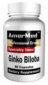 Ginko Biloba poudre de feuilles de -450 mg - 120 capsules par Amermed (2 bouteille s)!!!!!!