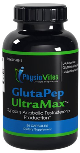 GlutaPep UltraMax croissance musculaire L-Glutamine Peptides de Glutamine 450mg 90 gélules 1 Bouteille