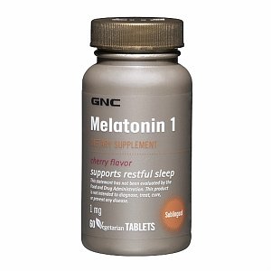 GNC Mélatonine 1, comprimés, Cherry, 120 ch
