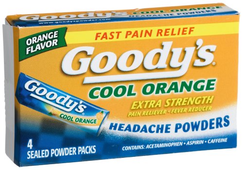 Goody Cool orange en poudre extra Maux de tête Force, 4-count paquets